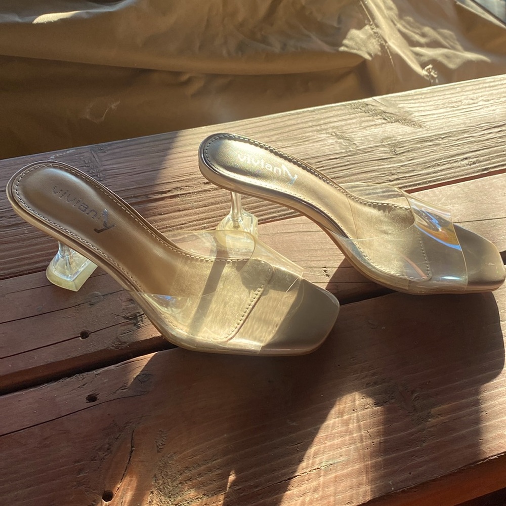 Clear heels by Vivian (727)